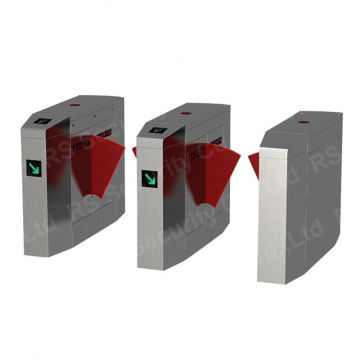 High Speed QR Code Turnstile Intelligent Flap Barrier Gate Metro Station Flap Pedestrian Barrier Gate Durability